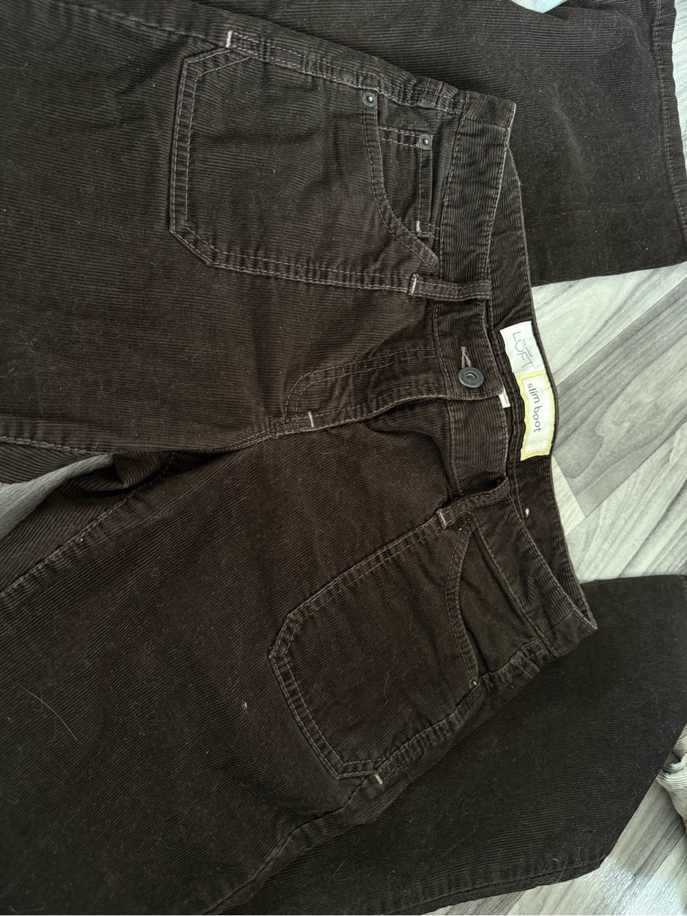 Loft Brown Women’s Corduroy Jeans - Slim Boot Cut